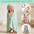 UAYNFY 14PCS Set, 4 (31.5x31.5) 10 Baby Bath Towels Includes Hooded Towels & Washcloths, Ultra Soft & Absorbent Coral