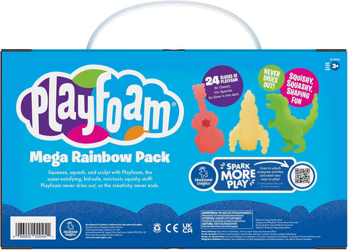 Educational Insights Playfoam Mega Pack, 10 Colors Non-Toxic Sensory Toy for Boys & Girls, Ages 3+