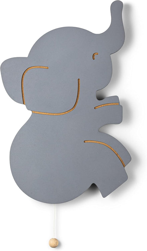 Lumipets Lighted Elephant, Nursery Night Light, Wall Mounted Lighted, Battery Operated Cloud