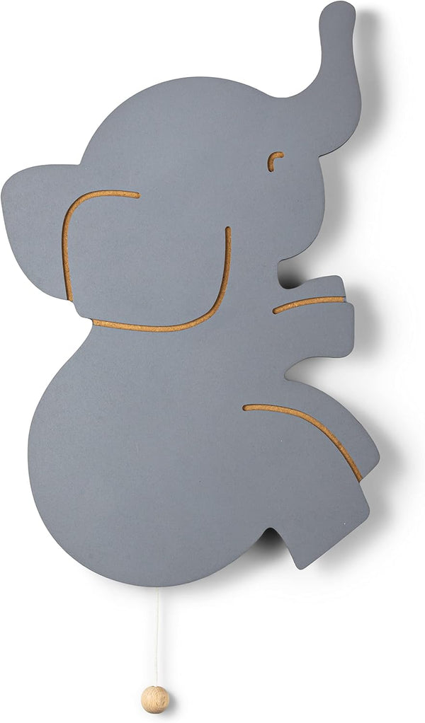 Lumipets Lighted Elephant, Nursery Night Light, Wall Mounted Lighted, Battery Operated Cloud