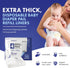 4 Pack Comficove Refills Compatible with DEKOR MINI Diaper Pails | | Extra Thick Diaper Pail Refill Liners | Fresh