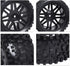 HobbyPark 12mm Hex Hub Front & Rear Wheels and Tires with Foam for Redcat Shockwave, Tornado Epx, S30