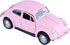Berry President 1967 Classic Beetle Bug Vintage 1/32 Scale Diecast Metal Pull Back Car Model Toy (Pink)