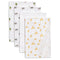Delta Children 100% Cotton Flannel Baby Receiving Blankets for Girls and Boys – 30x30 Inches (Pack of 4)