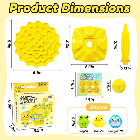 Yeopopshop Duck Balance Game, Balance Board Game, Two-Player Duck Balanced Tree Board Game, Montessori Duck Balance
