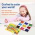 Set 144 (2-7/8"L 9/16" Chubby Crayons for Kids of Rainbow Crayons Classroom Supplies x Dia)