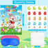 24 AUGSUN Pin The Tail on The Bunny Easter Games Easter Rabbit Games with Stickers for Easter Party Decorations, Easter