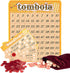 Vintage Tombola Bingo Game - Russian Lotto with Numbers 1-90 for Lottery, for up to 24 Players