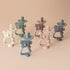Set 2, 360 6-12 Moonkie Teething Toy of Safe & Easy to Hold BPA Free Silicone Teethers, Baby Toothbrush with Suction