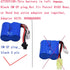 Blomiky 2 7.4V 600mAh Lion Battery with SM-2P Black 2 Pin Plug for Skytech RC Ship Boat
