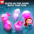6 4-8, TOY Life PCS Mermaid Light Up Bath Toys for Kids Ages No Hole Glow Bath Toys for Kids, Baby Toddler Bath-Time