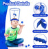 3 Pack Adjustable Head Hoop Basketball Party Game for Kids and Adults with 40 Balls for Indoor Outdoor Fun Activities