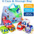 Baby Toys 6 to 12 Months, Soft Car Toys with Playmat Storage Bag, Toddler Toys for 1-2 Year Olds