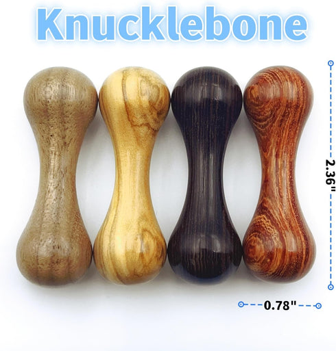 Knucklebone Wooden Bone Toys, Portable EDC Desktop Fidget Toys for Leisure and Skill Development