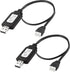 MEIRIYFA 7.4V 1A Lipo Battery USB Charger Cable, XH-3P 2S USB Connector Plug with LED Indicator Light for RC Car Rock
