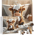 PICKFORU 1000 Highland Cow Puzzles for Adults Pieces,Cute Cow Jigsaw Puzzle, Funny Bathroom Calf Puzzles, Challenging