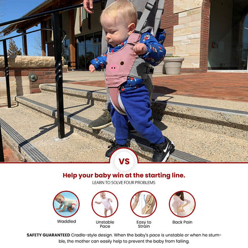 Baby Walking Harness, Handheld Kids Walker Helper, Toddler Infant Assistant Belt for 7-24 Month Olds