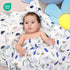 4 Pack 100% 47 47 inches, david's kids Baby Muslin Swaddle Blankets, Cotton and Ultra Soft Breathable Receiving Blanket