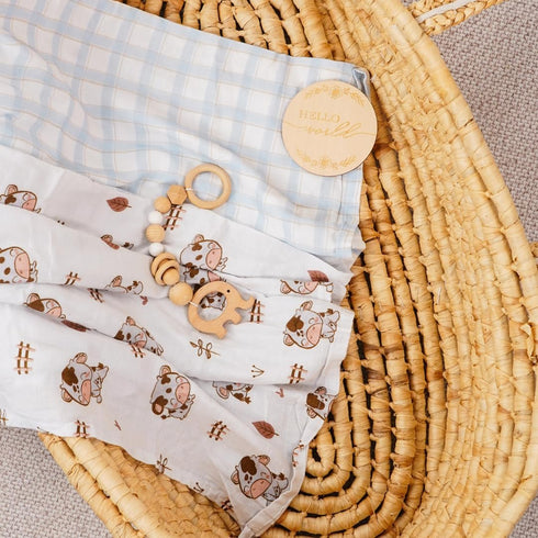3-Pack (47" 43") 70% 30% Swaddles for Newborns Large Receiving Blankets x - Viscose Made from Bamboo, Cotton - Muslin