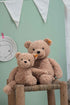 Steiff Jimmy Teddy Bear, Premium Stuffed Animal, Soft Cuddly Toy for Kids (Light Brown, 16")