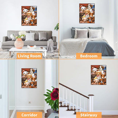 100 Piece Puzzles for Kids - Dog Puzzle, Puppy Group Photo Puzzles for Adults, Seniors, and Kids