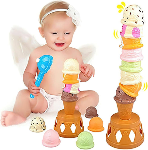 BigOtters Sweet Treats Ice Cream Tower Game