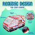 Ambulance Pop-up Play Tent for Kids with Sounds, Doctor Kit & Ball Pit, Easy Setup Indoor & Outdoor Emergency Vehicle