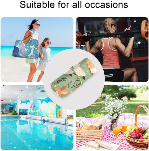Gravopti Set 2, Woodland Animal Wet Dry Bags of Reusable Waterproof Organizer with Zipper Pockets for Baby Diapers