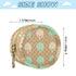 PYBUG Ice Cream Round Pacifier Storage Case, Polyester & TPU Lined with Hook Buckle, Pacifier Container Box for Baby