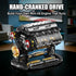 V8 Sets, V8 14+ (502 Engine Building Blocks Mini Engine Model Kit That Runs with Manual Joystick, Compatible with Lego