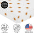 Sweet Jojo Designs Fitted Baby Crib Sheets (White and Orange Boho Sun) for Girls, Infant Nursery, Toddler Room