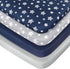 Pack and Play Sheets Boys, 4 Pack Mini Crib Sheets, Stretchy Pack