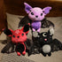 Bat Plush Stuffed Animal Toys, 11.8 Inch Halloween Black Bat Decor, Soft Hugging Plush Doll Toy Gifts for Kids