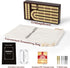 Set 3-Track 9 ESENHARBER Foldable Wooden Cribbage Board - Elegant Design with Magnetic Closure, Metal Pegs, Full Deck