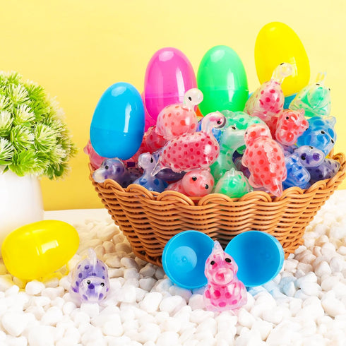 24 Pack Budbof Easter Egg Fillers with Stress Balls, Fidget Toys Squeeze Balls for Kids - Easter Basket Stuffers