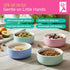 Elk and Friends Kids Porcelain Bowls with Silicone Sleeve + Silicone Lid | Kids/Toddler/Baby Feeding | Microwave