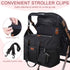 Mommy Pritent Diaper Bag Tote, Diaper Baby Bags with Pacifier Case, Shoulder Straps, Stroller Clips, Waterproof Large