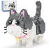 Cute Animal Micro Mini Building Blocks Kit - Blue Cat Mini Bricks for Adults, Boys and Girls, 673 PCS Party Favors