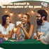 2 Pack 34 34 Inches Frienda Felt Game Table Cover x Square Folding Table Cloth Indoor Outdoor for Card Tables, Ideal