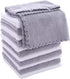 12 Pack 12x12 Inches Spotted Play Baby Washcloths - Extra Absorbent and Soft Wash Clothes for Newborns, Infants