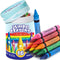 16 Colors Jumbo Crayons for Toddlers, Washable Easy to Hold Large Crayons