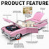 RZAPE 1/24 4-7Pink Toy Car Models Diecast Cars Eldorado Metal Model Cars Carros De Coleccion,Model Car Kits for Adults