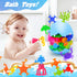 HYSZXUS 27 4-8,Sensory 3 4 5 6 7 Bath Toys - PCS Suction Cup Toys Bathtub Toy Shower Toy for Kids Ages Toys for Year