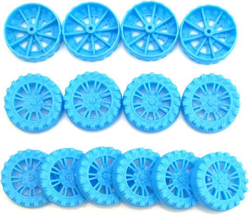 EUDAX 30mmx8mm Plastic Roll - 2mm Dia Shaft Toys Wheel and STEM Shaft Round Rod Axles for DIY Toy Models