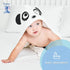 YOYOO Baby Bath Towel Viscose Derived from Bamboo, Baby Hooded Towels - Newborn Essential Cute White Panda-Perfect Baby