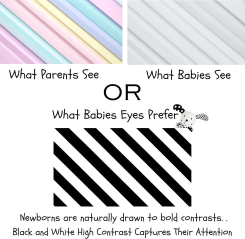 Lovey Security Blanket High-Contrast Plush Comfort Toy & Soft Blankie for Babies and Newborns (Multiple Designs) (Dot