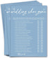 Bridal Shower Games Cards, Wedding Shoe Game, 25 Guests Engagement Party Games for Minimalist Blue Wedding Supplies