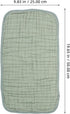 MUELODSIC 6-Layer 2550cm Set 6 Cotton Towels Muslin Burp Cloths Soft Washcloths for Newborns Dark Green of for Bathing