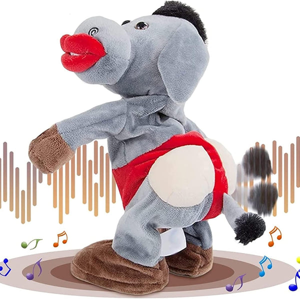 Emoin Dancing and Singing Donkey Toy Valentines Day Gifts, Shaking Donkey Stuffed