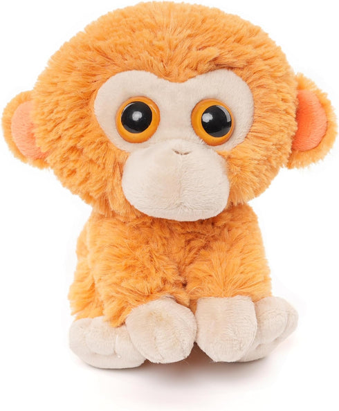 Baby Small Monkey Toy - Cute 5.9" Plush Stuffed Animal Gift for Kids Birthday, Bedtime, Easter